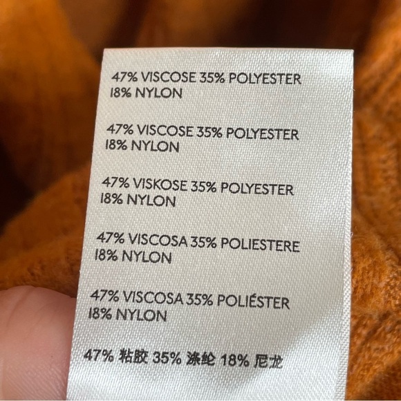 Maeve Rafela Hacci Surplice Top in Gold Bohemian Comfy Cozy Oversized XS - Picture 13 of 14